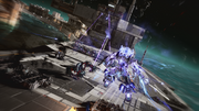 GUNDAM ROGUE ORBIT escena de juego